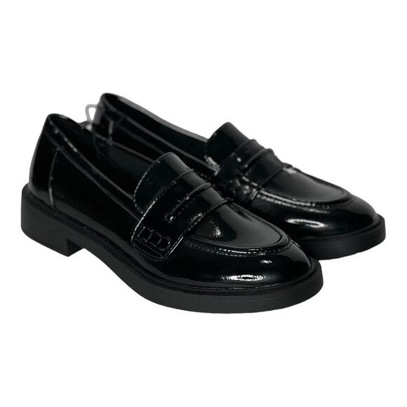 Time and Tru Women's Size 9 Loafers Parents Black Slip on Comfortable Shoes  NWT - Picture 10 of 16